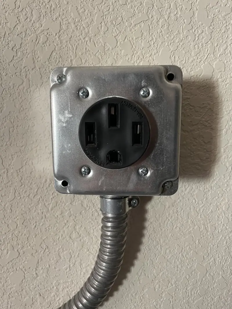 NEMA 14-50 outlet installed for Electrical Panel Upgrade in Jefferson